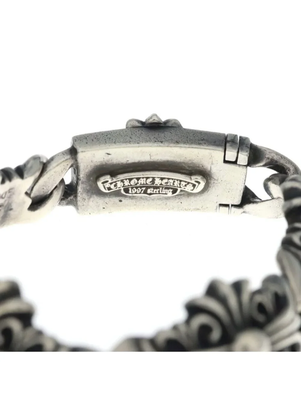 Chrome Hearts Keeper Link Silver Bracelet